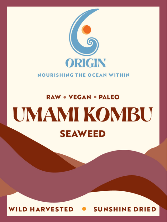origin seaweed umami kombu front package label 